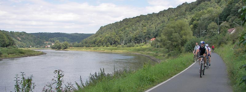 Elberadweg bei Pirna