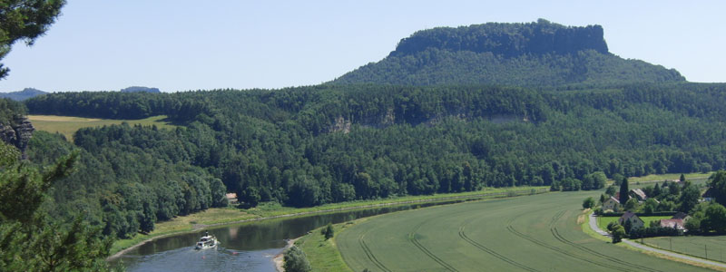 Blick von Rathen zum Lilienstein