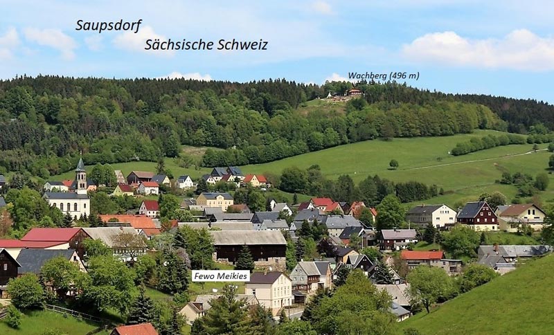 Blick auf Saupsdorf - Sächsische Schweiz
