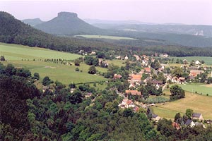 Blick auf Kleinhennersdorf