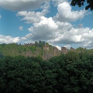 Blick auf Zirkelstein