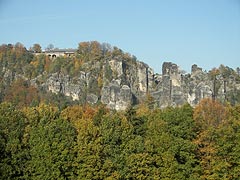 Blick vom Rauenstein zur Bastei